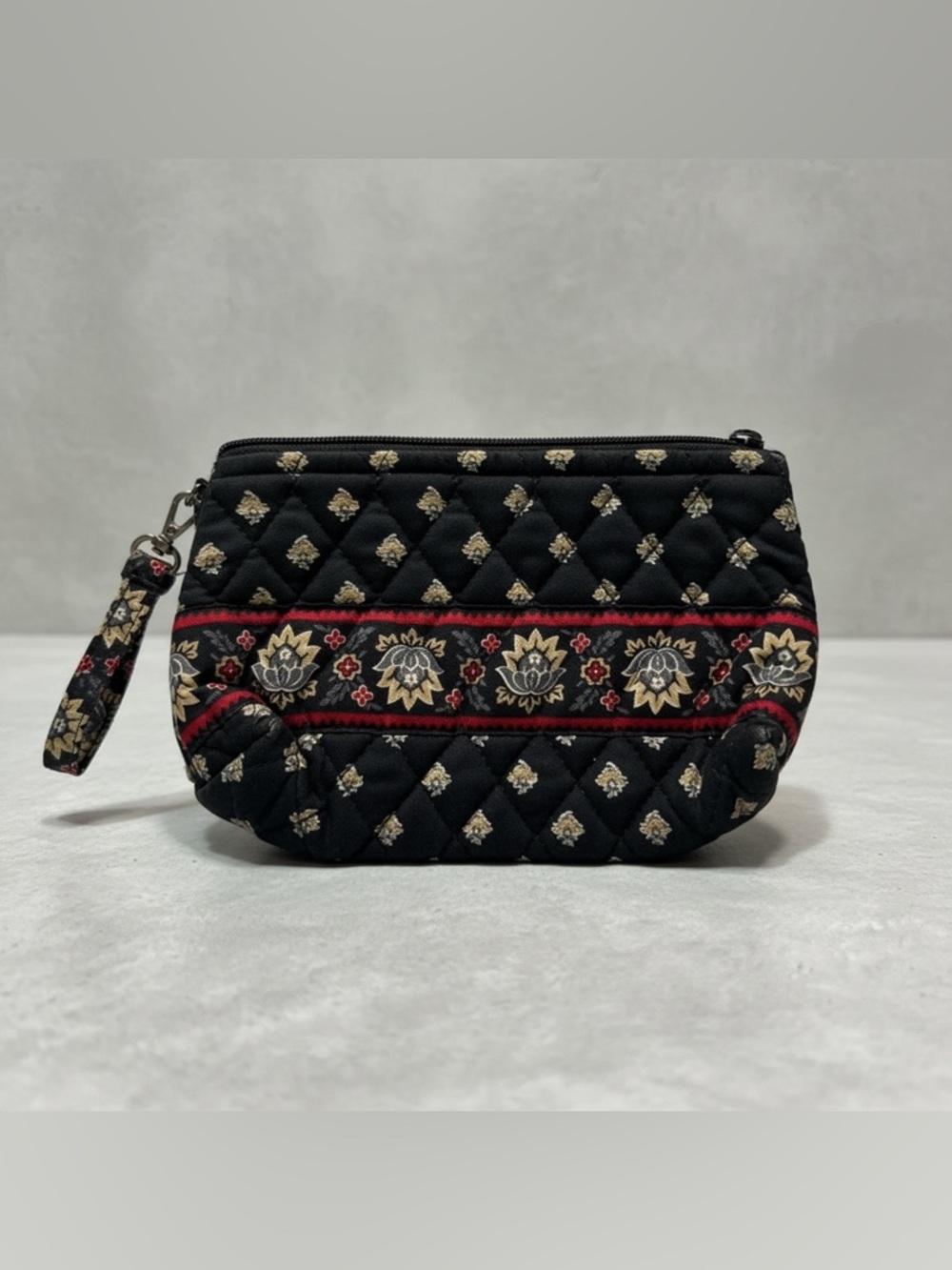 RETIRED Vera Bradley Black Lotus Cosmetic Pouch